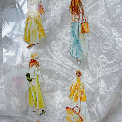 5cm*166cm Lemon Sea Salt Die Cutting Washi/PET/Fog PET Tape