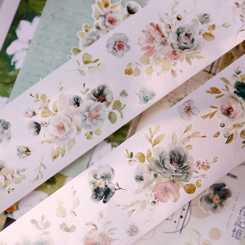 5.5cm*120cm Mountain Mist Die Cutting Washi/PET Tape for journaling, scrapbooking and collage