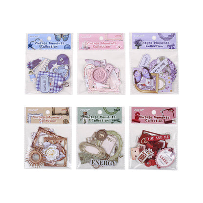 Retro Light Collection Series Sticker featuring retro, and light designs for journaling, scrapbooking and collage