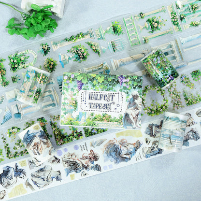 Garden Of Ruins Tape Set featuring garden designs for journaling, scrapbooking and collage