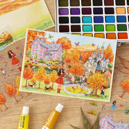 Flower Garden Tour Sticker Book