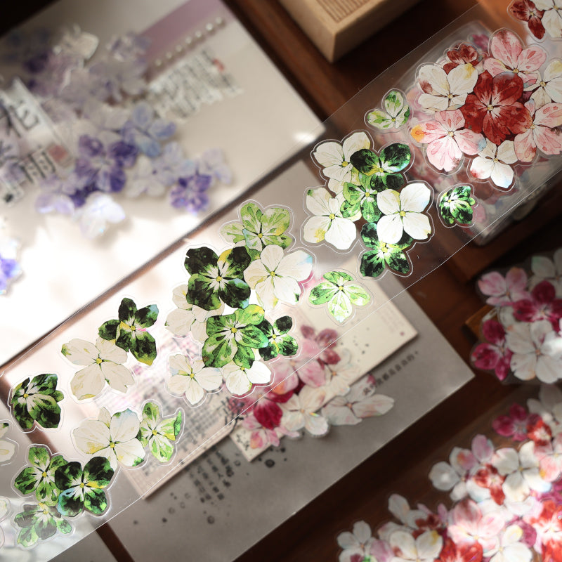 Starry Flower Sea Die-Cutting Washi Tape - Whole Roll 5cm×6m