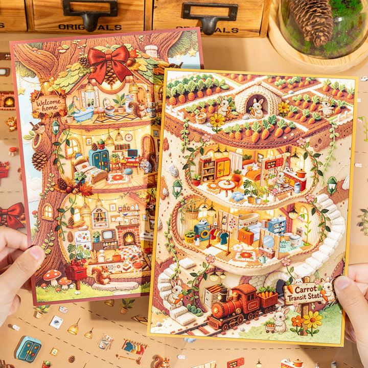 Wonderful Journey Series 3D Sticker for journaling, scrapbooking and collage