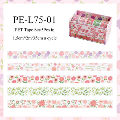 Chilin Flower Blooming Series PET Tape Set