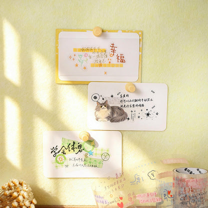 Brief Words Series Die Cutting PET Tape for journaling, scrapbooking and collage