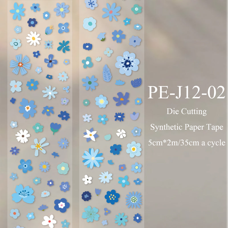 Little Flower Story Series Die Cutting Synthetic Paper Tape