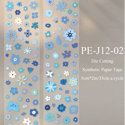 Little Flower Story Series Die Cutting Synthetic Paper Tape
