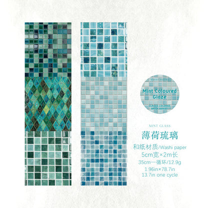Lijiu Color Brick Series Washi Tape