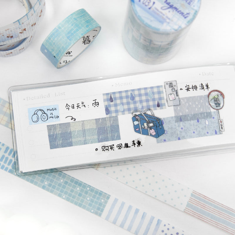 Fabric Fragment Series Washi Tape Set for journaling, scrapbooking and collage