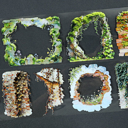 Old Wall PET Tape featuring old designs for journaling, scrapbooking and collage