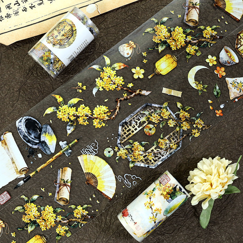 Osmanthus PET Tape for journaling, scrapbooking and collage