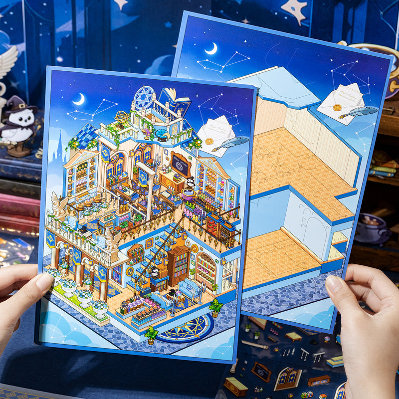 Magic Academy Series 3D Sticker for journaling, scrapbooking and collage