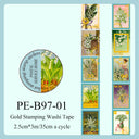 Postal Home Series Gold Stamping Washi Tape