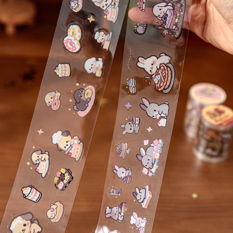 Pet Cute Album Series Die Cutting PET Tape for journaling, scrapbooking and collage
