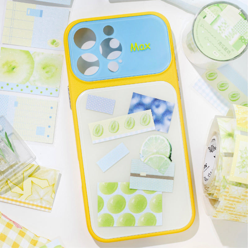 Sustained Dopamine Series Die Cutting Flash Sand Coated Paper Tape for journaling, scrapbooking and collage