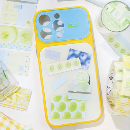 Sustained Dopamine Series Die Cutting Flash Sand Coated Paper Tape for journaling, scrapbooking and collage