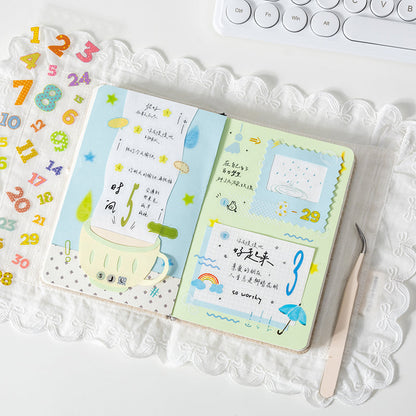Basic Accent Series Sticker Book featuring book designs for journaling, scrapbooking and collage