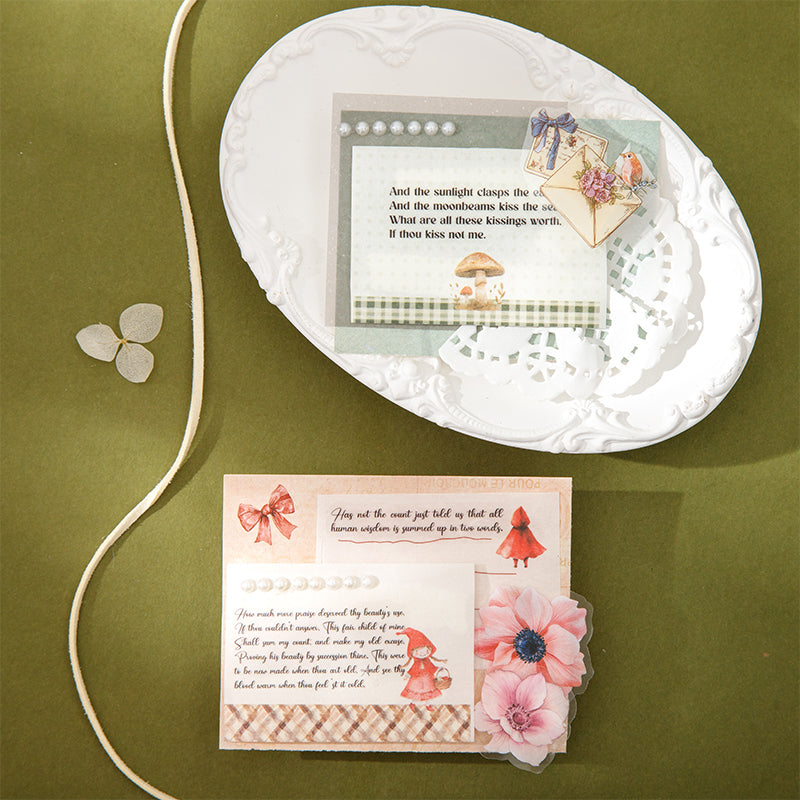 Fairy Tale Chronicle Series Die Cutting Washi Tape featuring fairy, and tale designs for journaling, scrapbooking and collage