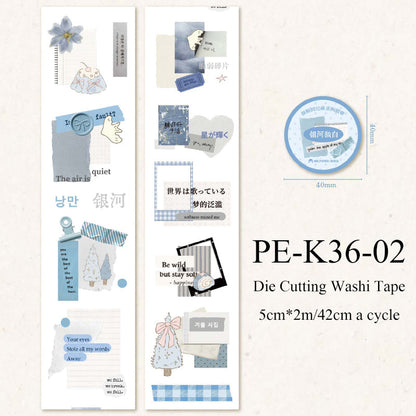 Collage Memoirs Series Die Cutting Washi Tape