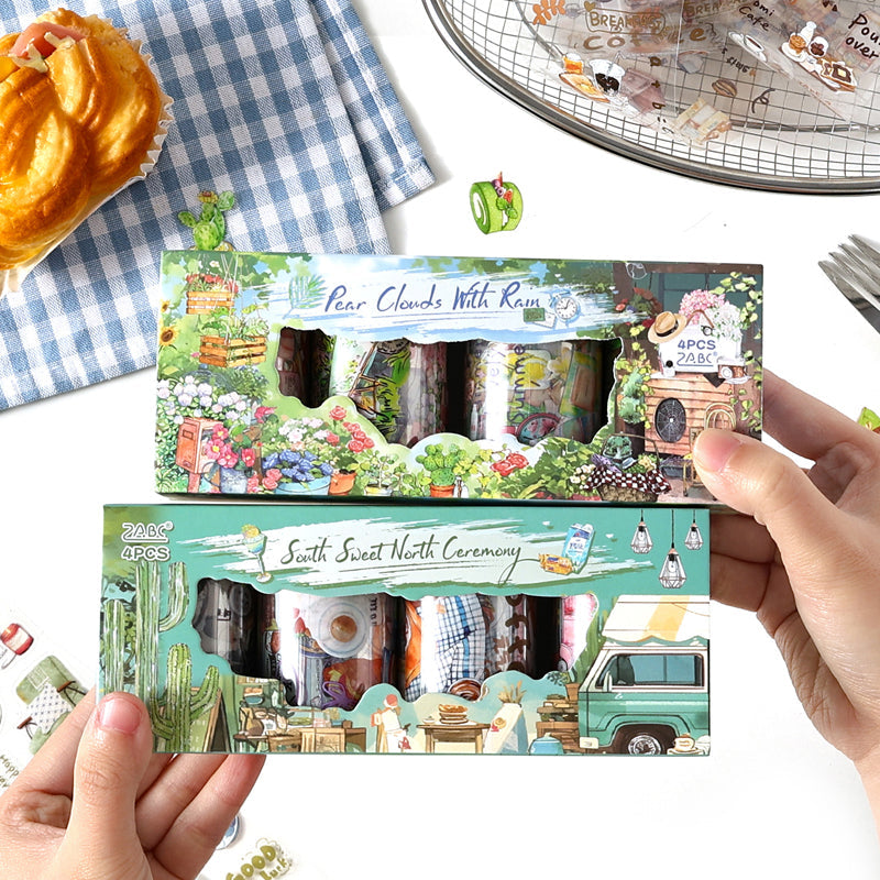 The feeling of life series Die Cutting PET Tape Set for journaling, scrapbooking and collage