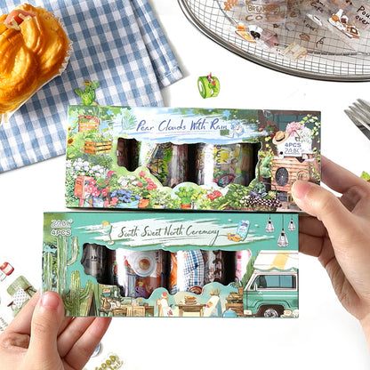 The feeling of life series Die Cutting PET Tape Set for journaling, scrapbooking and collage