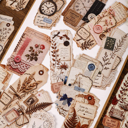 Old Layer Collection Series Sticker featuring old designs for journaling, scrapbooking and collage