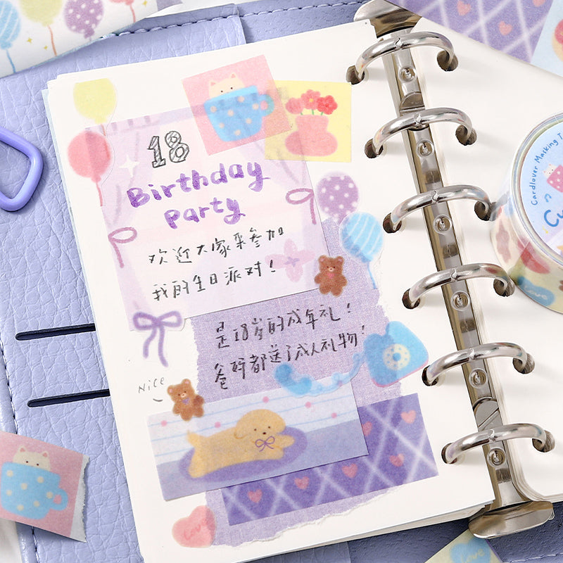 Yoyo's Diary Series Washi Tape for journaling, scrapbooking and collage