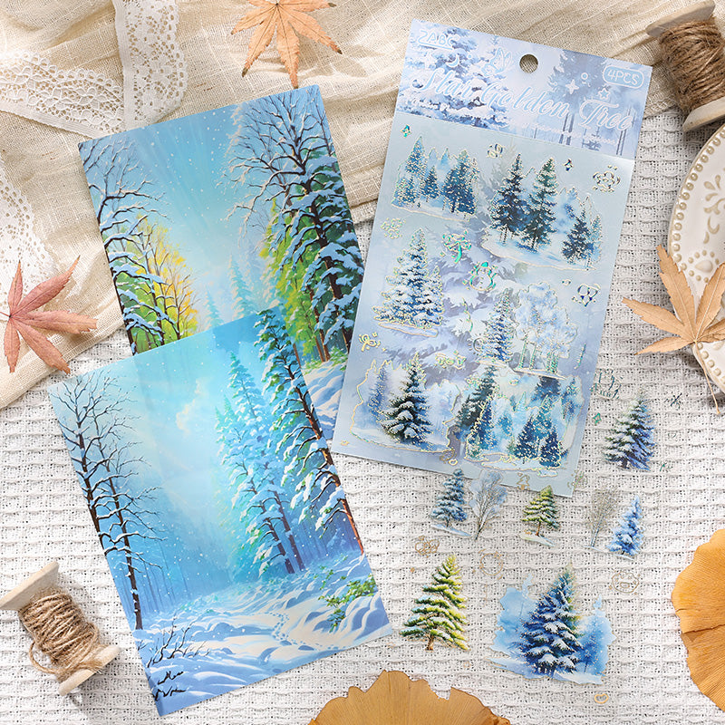 The Golden Tree Shadow Sticker