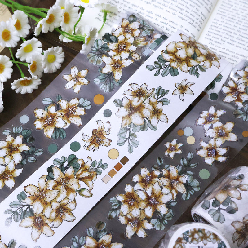 Shan Hai Flower Die-Cutting Washi Tape - Sample 100cm