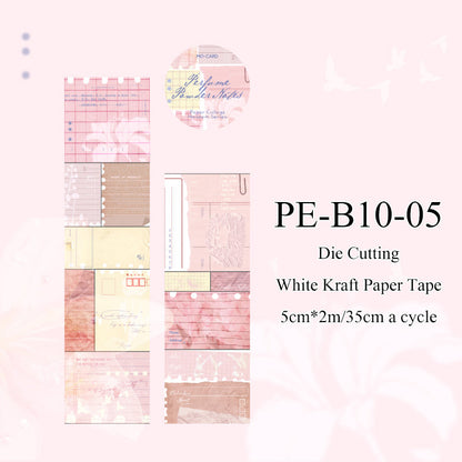 Collage Gallery Series Die Cutting White Kraft Paper Tape