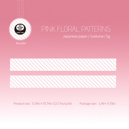 Dot Pattern Diary Series Washi Tape