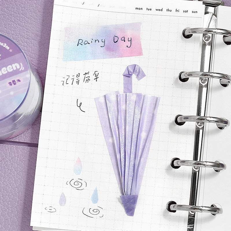 Soft Candy Diary Series Pearly Lustre Washi Tape Set featuring pearl designs for journaling, scrapbooking and collage