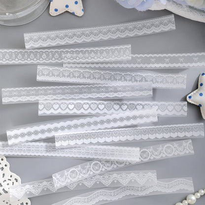 Lace Wander Series Sticker featuring lace designs for journaling, scrapbooking and collage