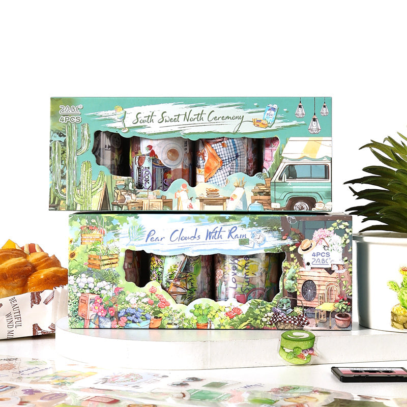 The feeling of life series Die Cutting PET Tape Set for journaling, scrapbooking and collage