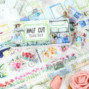 Box garden handmade Die Cutting Washi/Fog PET Tape Set