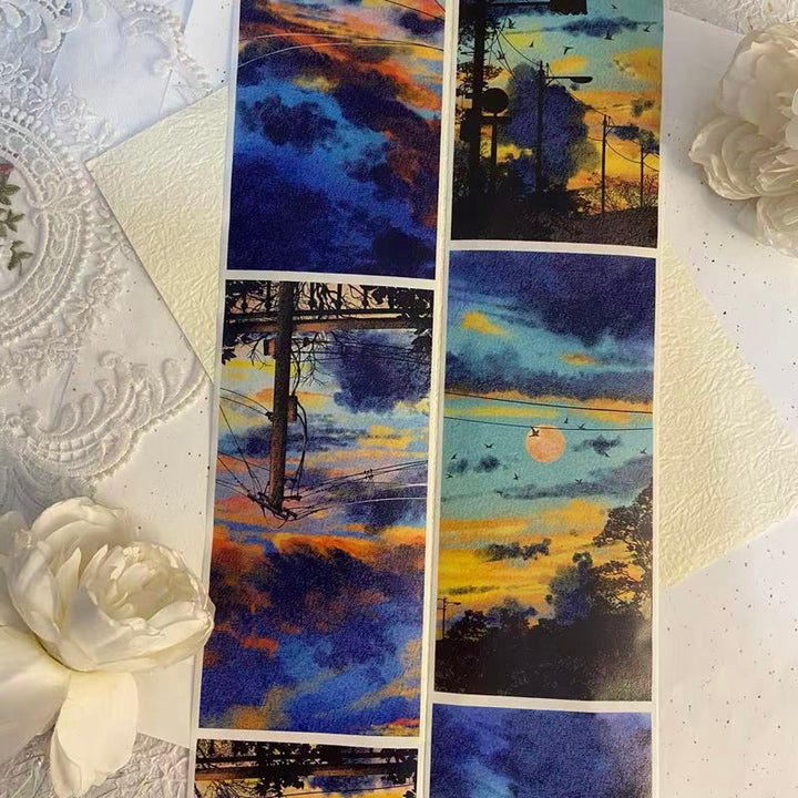 10cm*300cm Praise of the Dusk Washi Tape for journaling, scrapbooking and collage