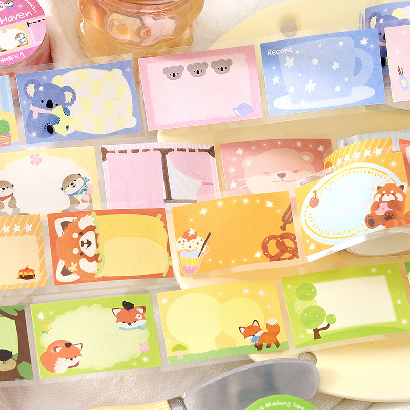 BOBO Post Office Series Die Cutting Writing Paper Tape