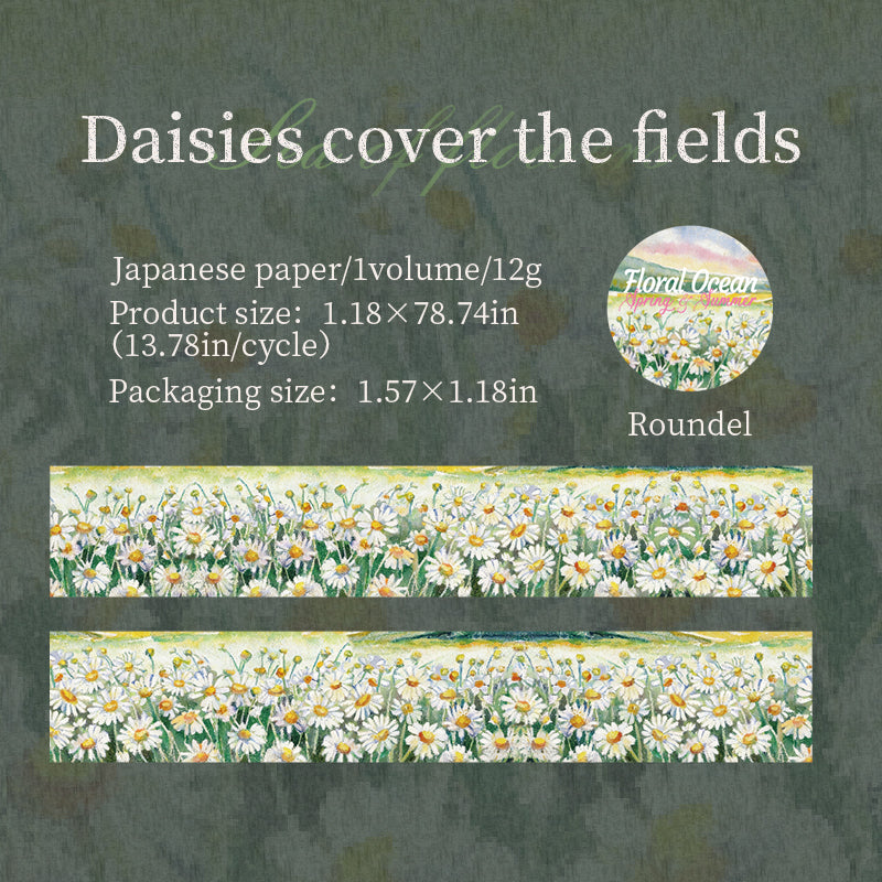 Sea of flowers series Washi Tape