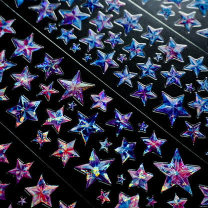 Whole Roll 6cm*5m Star Dust Wandering Die Cutting Shell Light PET Tape
