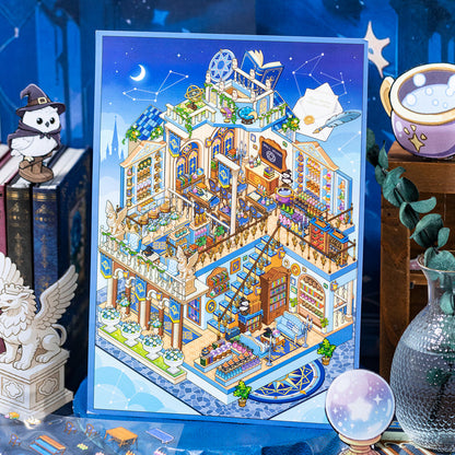 Magic Academy Series 3D Sticker for journaling, scrapbooking and collage