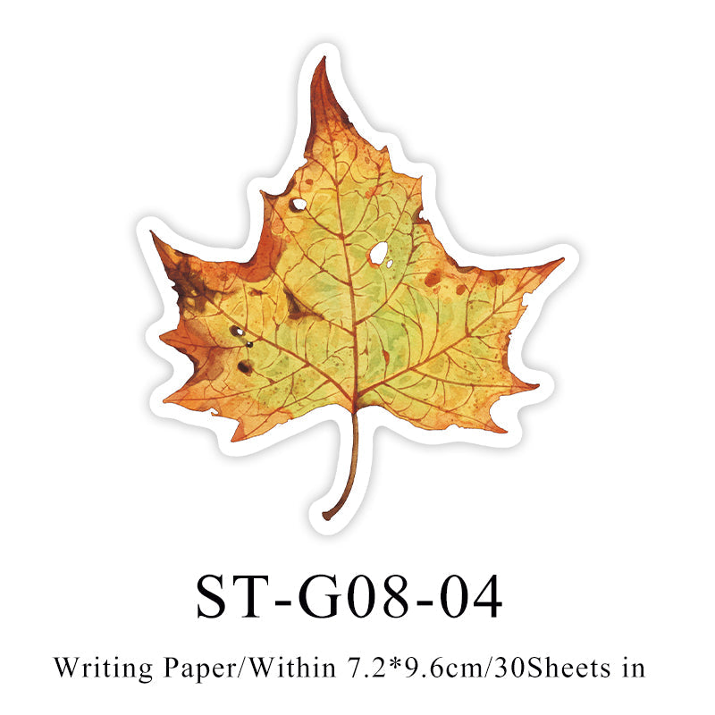Leaf completed poem Sticker
