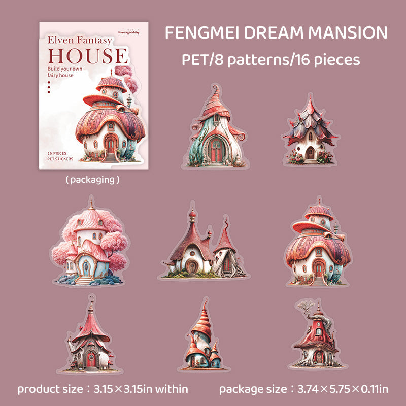 Elven Fantasy House Series Sticker