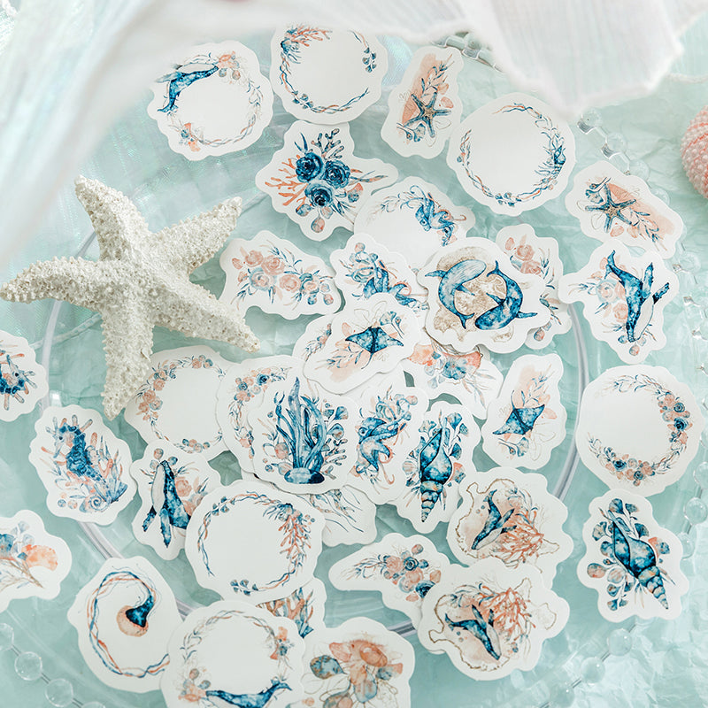 Quiet sea of flowers Sticker