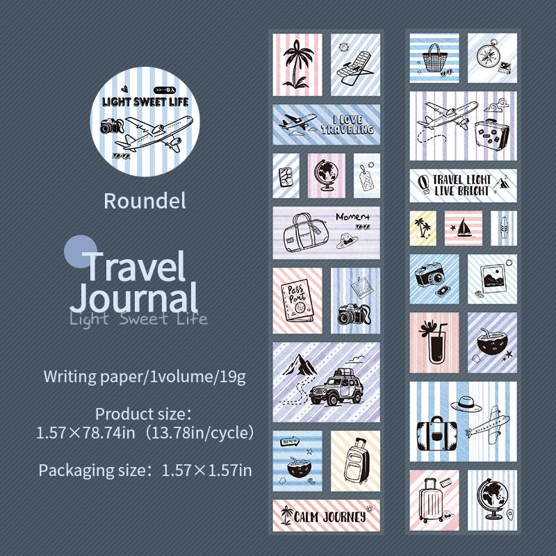 Light Sweet Life Series Die Cutting Writing Paper Tape