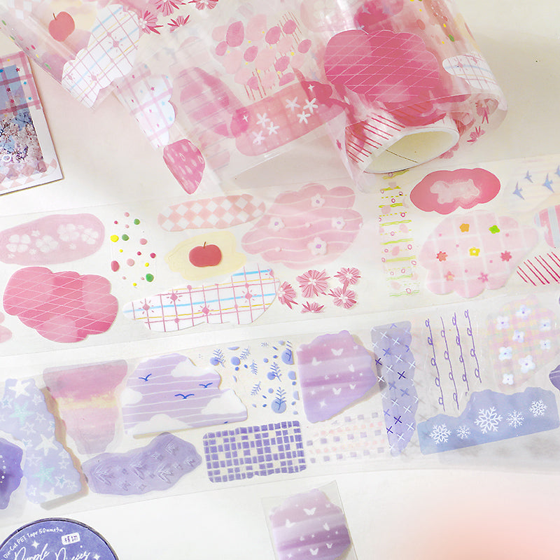 Collage Inspiration Library Series Die Cutting PET Tape for journaling, scrapbooking and collage