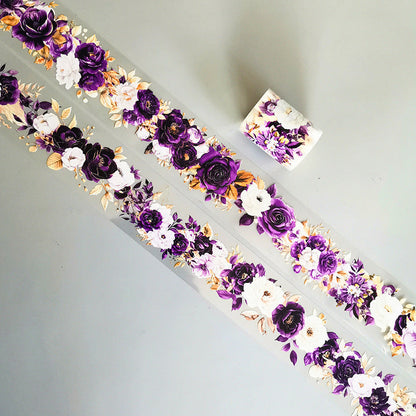 Flowering Season Series PET Tape featuring flower, and sea designs for journaling, scrapbooking and collage