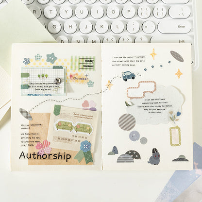 Glimmering Moments Series Die Cutting Self-adhesive Tape for journaling, scrapbooking and collage