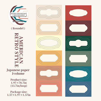 Round And Round Series Die Cutting Washi Tape