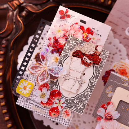 Whole Roll 4.5cm*6m Butterfly wings Die Cutting Flash PET/Shell Light/Gold/Silver Tape featuring butterfly, old, and gold designs for journaling, scrapbooking and collage