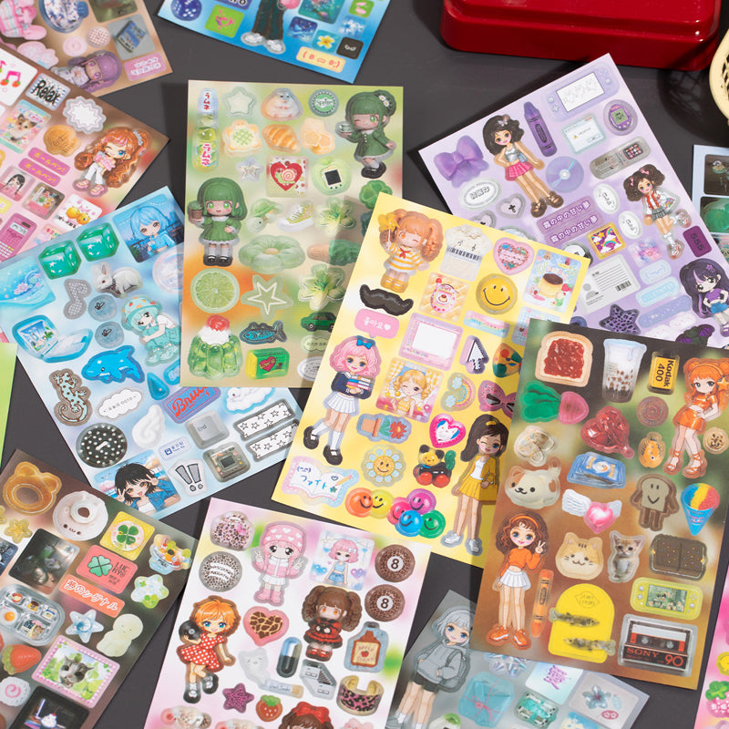 Millennium Signal Series Sticker Book featuring book designs for journaling, scrapbooking and collage